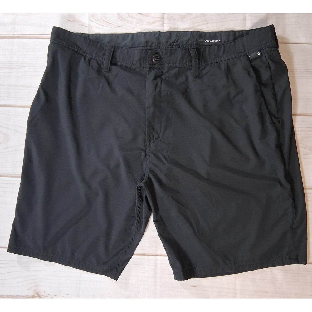 Volcom Mens V.Co-Tech Stretch Hybrid Walk Shorts Black Sz 40 Lightweight Outdoor